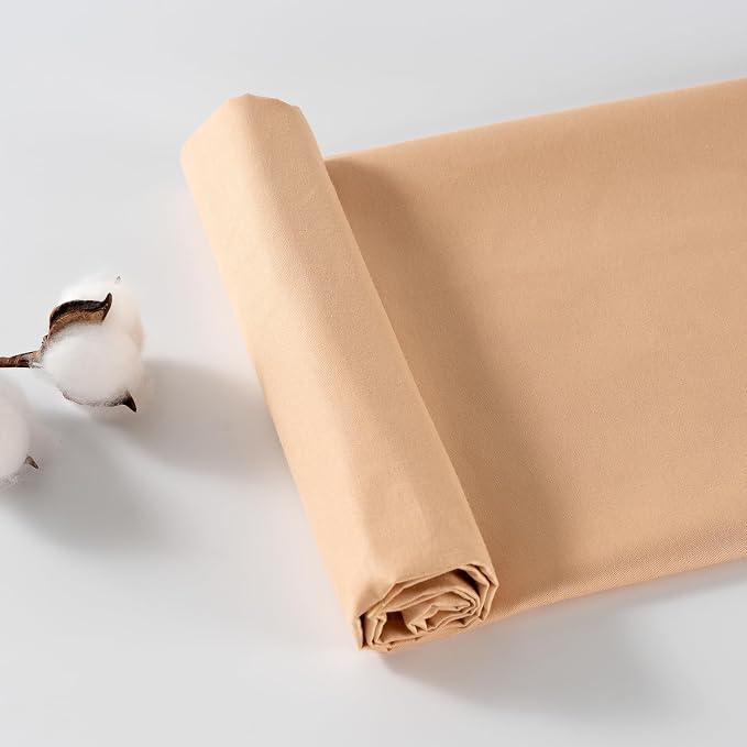 100% Combed Cotton Fabric by The Yard, 66 inches Wide, Premium Soft Breathable by CNSUPMK