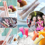 FEBSNOW 160 Disposable Ice Popsicle Mold Bags Freezer Tubes - Image 2