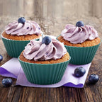 24 Pack Silicone Baking Cups Reusable Muffin Liners Non-Stick Cup Cake Molds - Image 3