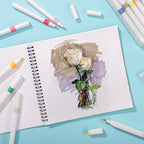 50 Sheets Marker Paper Pad, 8.3×8.9 Inch Bleedproof Art Sketch Pad, 73lb/120gsm - Image 7