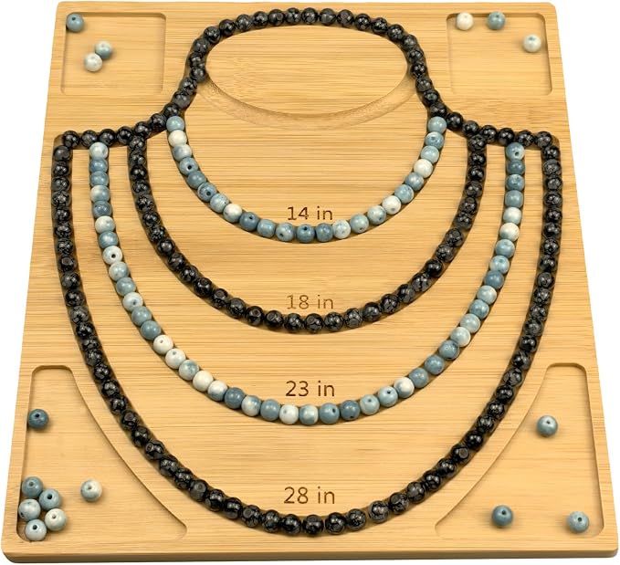 Petoysoso Bead Board for Jewelry Making, Bamboo Necklace Making Supplies - Image 6