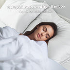 2 Pack Cooling Pillow Cases, Viscose Derived from Bamboo Pillow Protectors - Image 6