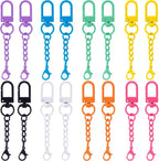 16 Pcs Metal Keychain Clip, Colorful Swivel Snap Hook by Unknown