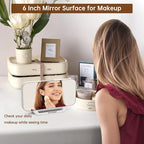Peakeep Slim Digital Mirror Aesthetic Alarm Clock - Image 3