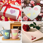 72 PCS 3x3 Inch Valentine‘s Day Stencils - Image 4