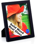 RPJC 8x10 Picture Frames Made of Solid Wood High Definition Glass by RPJC