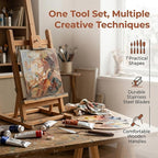Palette Knife Set of 7, Stainless Steel Painting Knives - Image 5