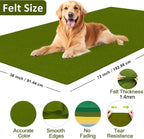 XSEINO Campsite Green Large Felt Fabric 72" X 36 ", 1.4 mm Thick Soft Felt - Image 2