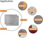 8 MM Thick Felt Furniture Pads, 15’’ x 12’’ Gray Felt Pads - Image 5