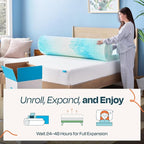 Linenspa 4 Inch Swirl Gel Memory Foam Mattress Topper, Twin XL Size – Cooling - Image 6