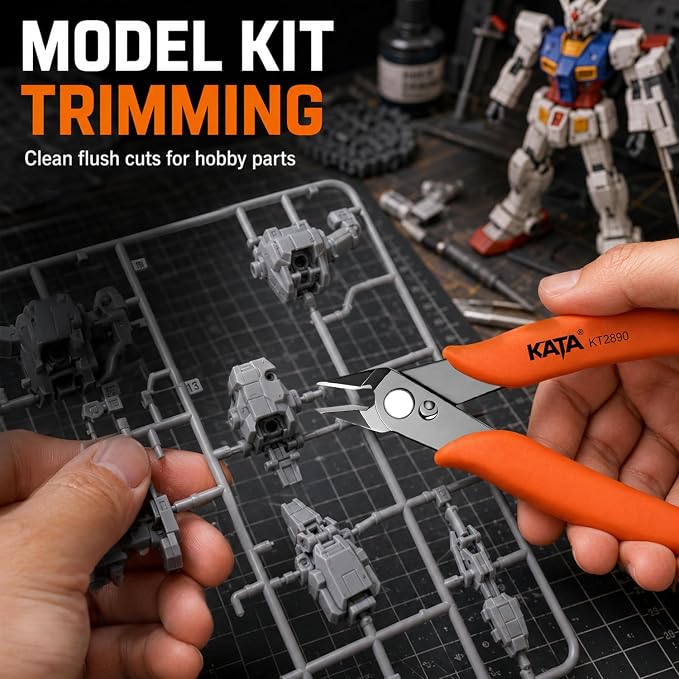 KATA Mini Flush Cutters, 5-Inch Wire Cutters Plier - Image 8