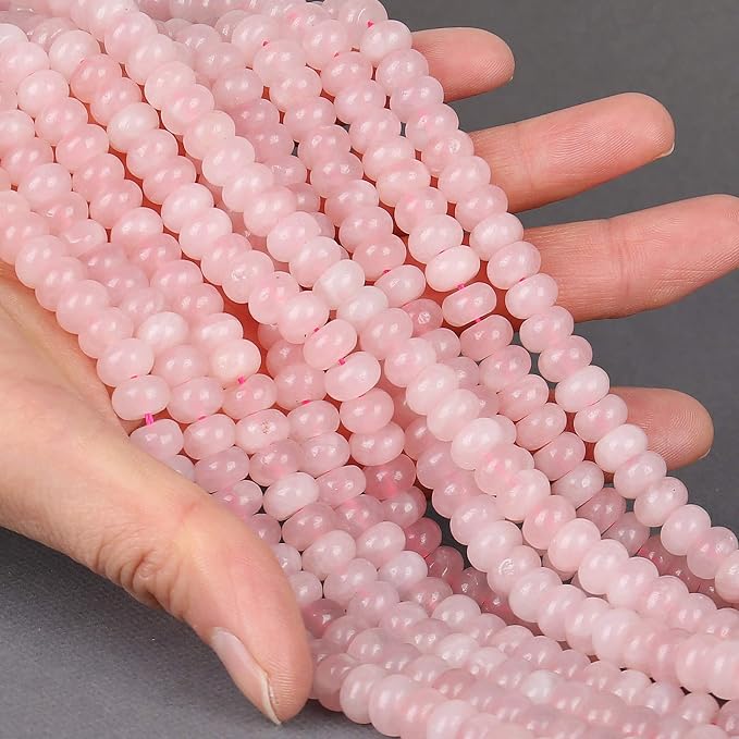 ICAI Beads 5x8mm Natural Beads Rondelle Spacer Loose Beads - Image 3