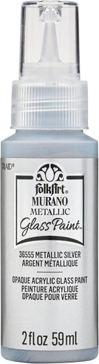 FolkArt Murano Metallic Acrylic Glass Paint, 2 fl oz by FolkArt