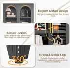 61"H Metal Display Cabinet - Image 4