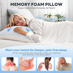 Cooling Bed Pillows for Sleeping 2 Pack Shredded Memory Foam Pillows Standard - Image 5
