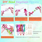 BOAJUNWU 452PCS Beaded Keychain Making Kit - Image 8