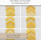 Cotton Satin Patchwork Fabric Panel – 35 Designs, 20×20 cm Squares, Single - Image 7