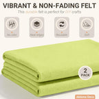 Olive Green Felt Fabric Sheets 18" x 18" 1.6mm Soft Craft Felt | Soft Precut - Image 3