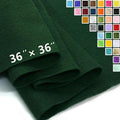 Hunter Green Felt Fabric 36" X 36", 1.6mm Thick Soft and Durable Flexible Craft by FANOMMI