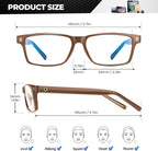 ANYLUV Blue Light Glasses Men Woman, Eye Strain Relief Eye Protection - Image 4