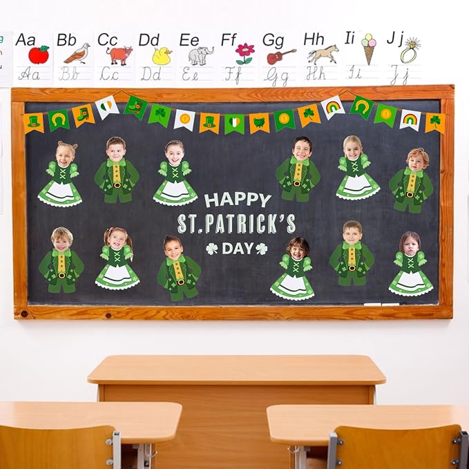 FOBSME 100 Pcs St. Patrick's Day Leprechaun Cutouts 5.91 Inch St. Patrick's Day - Image 5