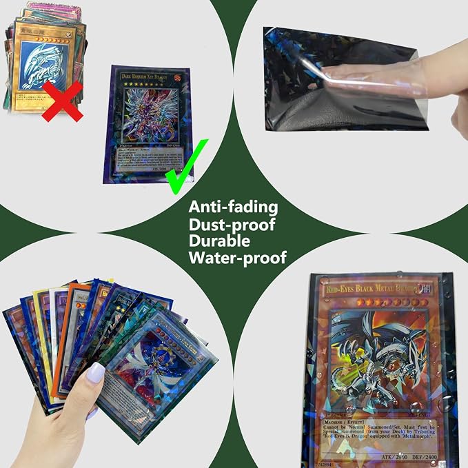 100 Count Sky Blue Card Sleeves - Image 4