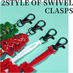 Teenitor 524PCS Keychain Making Kit, Keychain Craft Supplies Key Chain Clips - Image 5