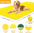 XSEINO Yellow Large Felt Fabric 72" X 36 ", 1.4 mm Thick Soft Felt Fabric Sheet - Image 2