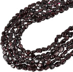 HAAMIIQII Natural Red Garnet Pebble Stone 5-8mm Small Irregular Freeform - Image 3