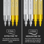 SFAIH Gold & Silver Acrylic Paint Markers - Image 2