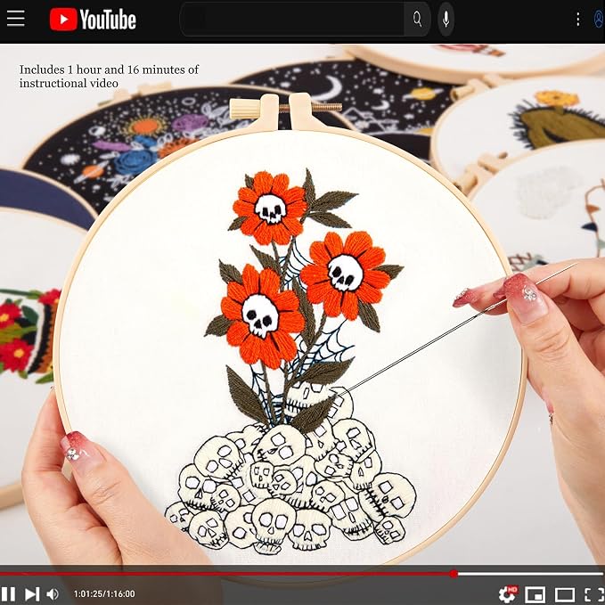 Crafmanoe Halloween Embroidery Starter Kit - Image 3