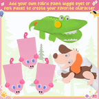 Soulchen 24 Pcs DIY Hand Puppets, Canvas Hand Puppet Making Kit DIY Arts and - Image 3