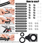 Multi Angle Measuring Ruler, 12-Sided Angle Measurement, Tile Holes Measure - Image 2