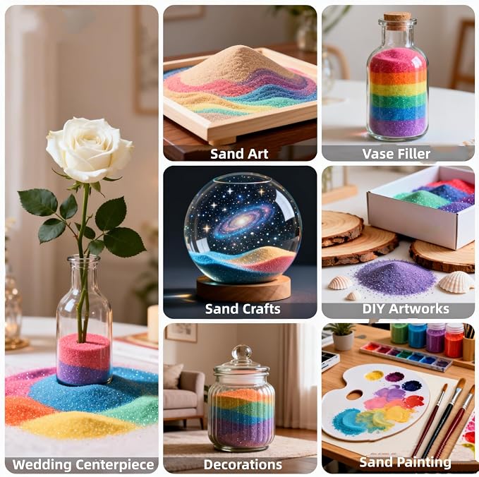 Emineyo Colored Sand, Craft Sand, Premium Fine Grained Color Sand - Image 4