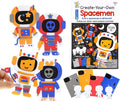 VKPI 4 Pieces EVA Foam Art Crafts Gift Kit, Creative Make Your Own Spacemen by VKPI