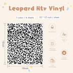 Tintnut Black White Leopard Heat Transfer Vinyl, easy cut & weed, stretch - Image 2