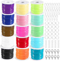 KAMJUNTAR Lanyard String, 15 Rolls Gimp String Plastic Lacing Cord Plastic by KAMJUNTAR