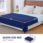 King Size Weighted Blanket for Adults Cooling Heavy Blanket for Sleeping - Image 2