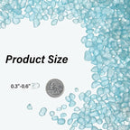 QEQEKAKA Sea Glass Stones for Crafts About 0.5LB Glass Pebbles Gemstones Bulk - Image 4