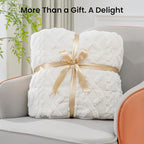 Weighted Blanket for Adults Twin Size 15 lbs, Classy Soft Jacquard Sherpa - Image 8