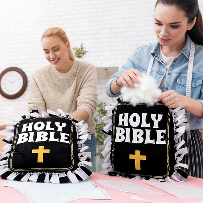 Chunful 6 Sets Holy Bible Fleece Tied Pillow Craft Kits 2026 VBS Crafts DIY - Image 3