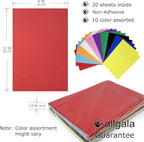 Allgala 20 Value Pack EVA Foam Paper 8" x 12" Sheets - Image 2