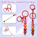 28 Pcs Beadable Keychain Bars - Image 6