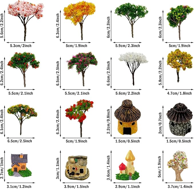 Cayway 83 PCS Fairy Garden Accessories Outdoor, Fairy Supplies Micro Landscape - Image 5
