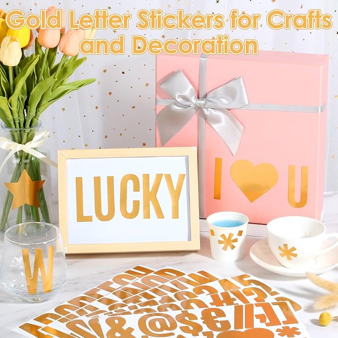Gold Letter Stickers 2.5”, Bulletin Board, Scrapbooking, Classroom Décor - Image 2