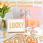 Gold Letter Stickers 2.5”, Bulletin Board, Scrapbooking, Classroom Décor - Image 2