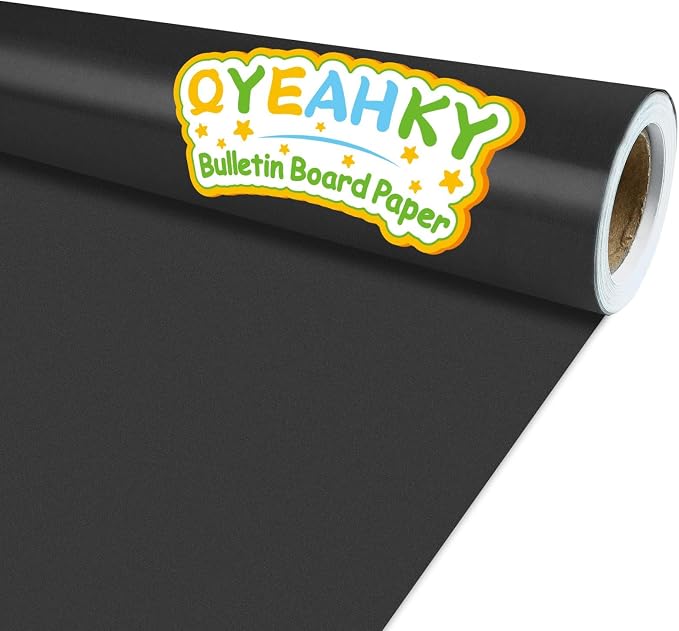 Black Bulletin Board Paper Roll by Qyeahkj
