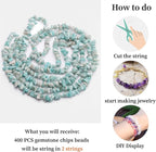 400pcs Natural Chip Stone Beads - Image 8