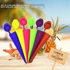 Homemade Popsicle Molds, 6 Pack Drip Free Ice Pop Molds, Pure Color | Easy - Image 3
