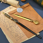 Joyeee Antique Wooden Pen and Ink Set, Sealing Stamp Kit - Image 6